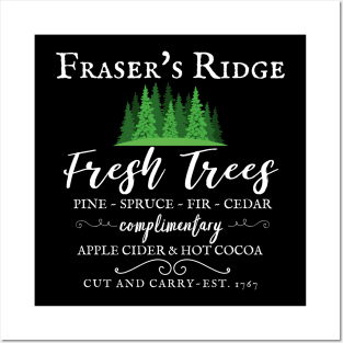 Fraser's Ridge Christmas Trees Holiday Posters and Art